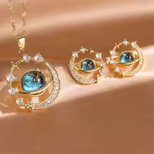 Planet Necklace & Earring Set