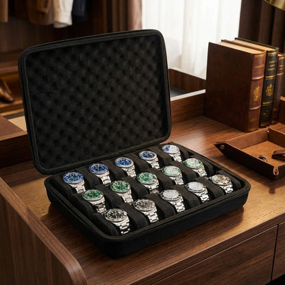 15-Slot Watch Storage Case