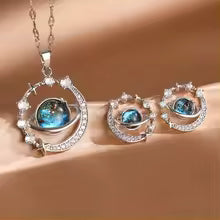 Planet Necklace & Earring Set