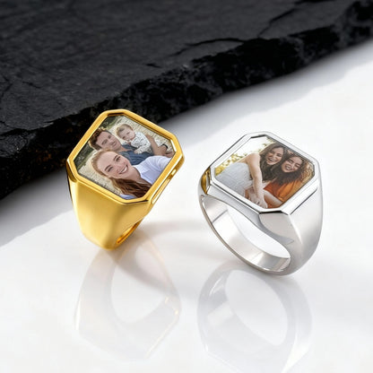 Custom Photo Statement Ring