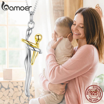925 Silver Mother & Child Necklace