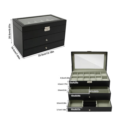 3-Tier Jewelry Organizer Box
