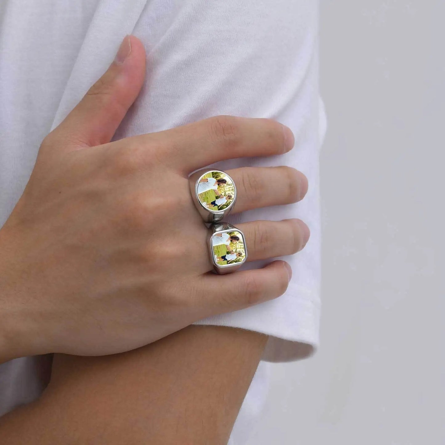 Custom Photo Statement Ring