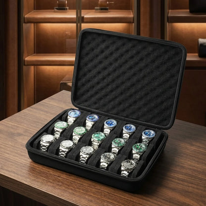 15-Slot Watch Storage Case