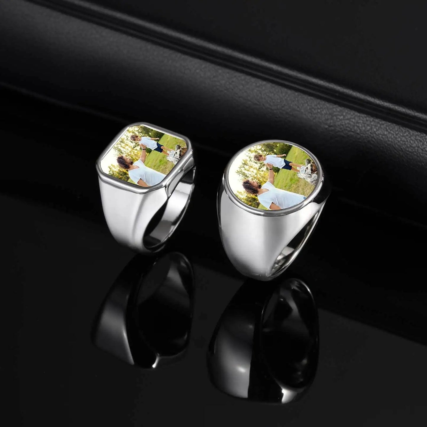 Custom Photo Statement Ring