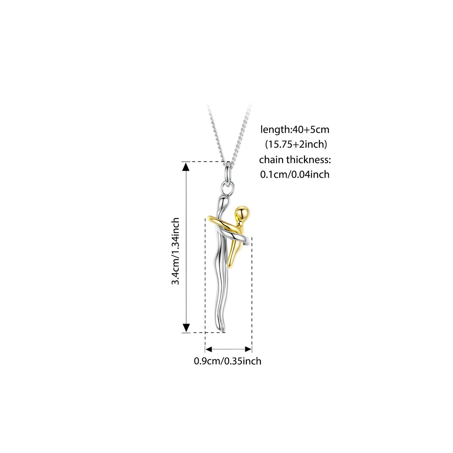 925 Silver Mother & Child Necklace