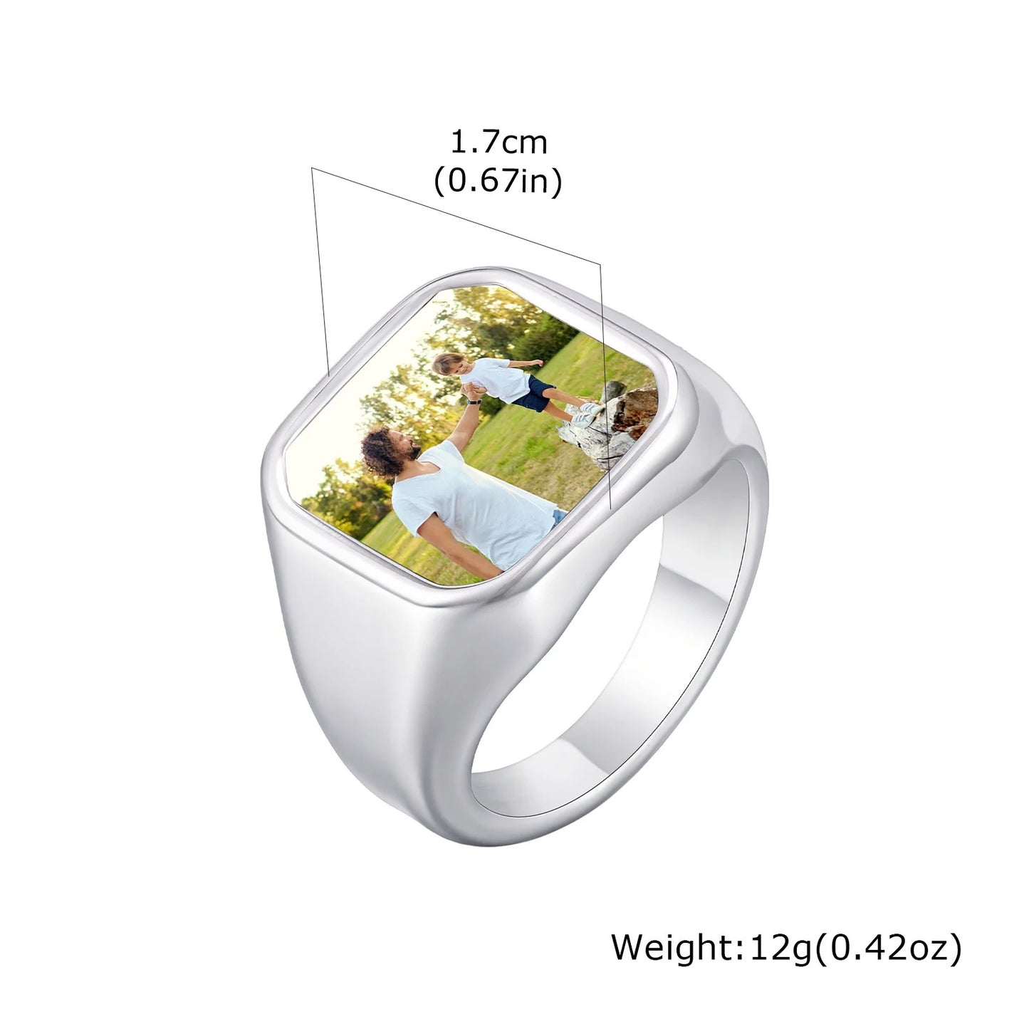 Custom Photo Statement Ring