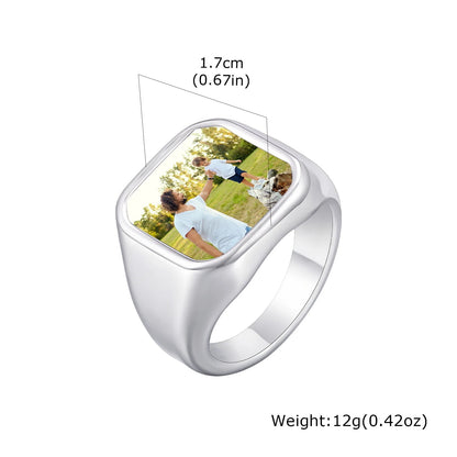 Custom Photo Statement Ring