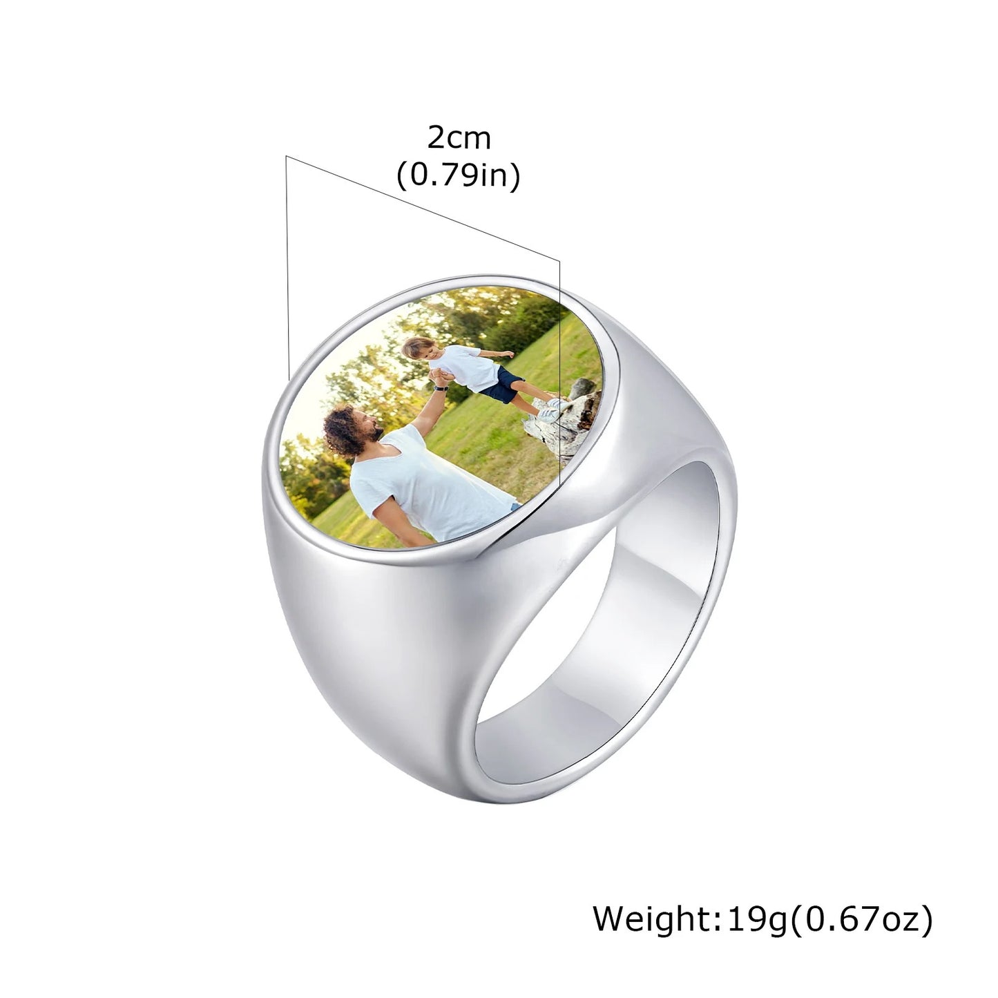 Custom Photo Statement Ring